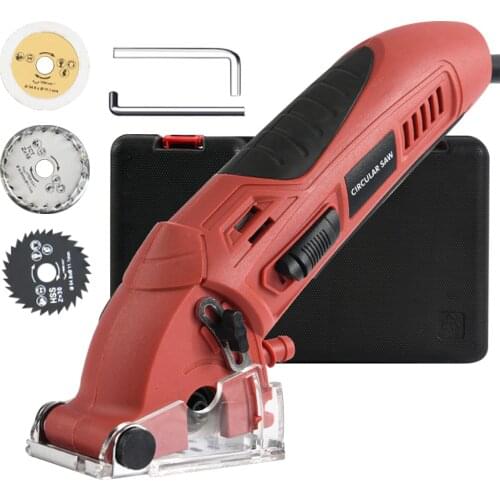 KKmoon Circular Saw Compact Electric Circular Saw with 3 Saw Blades 3400RPM Adjustable Cutting Depth Circular Saws