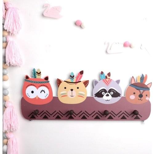 Wooden Clothes Hook Household Cute Travel Goods Portable Multi-Functional Cap Key Decoration Accessories Storage Wall Holders