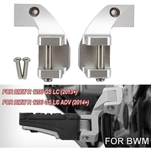 For BMW R1200GS LC 2013 to 2017 2018 R 1200 GS LC ADV Motorcycle Passenger Footpeg Lowering Kit 2014 to 2018 R1200GS LC Foot peg