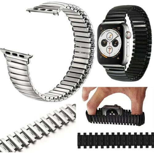 Stretchable Elastic Stainless Steel Band Strap Bangle For Apple Watch For iWatch