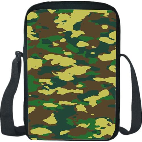 Camouflage Shoulder Bag Students Teenager Messenger Bags Girls Cool Boy Crossbody Bookbag Camouflage Printing School Mochila