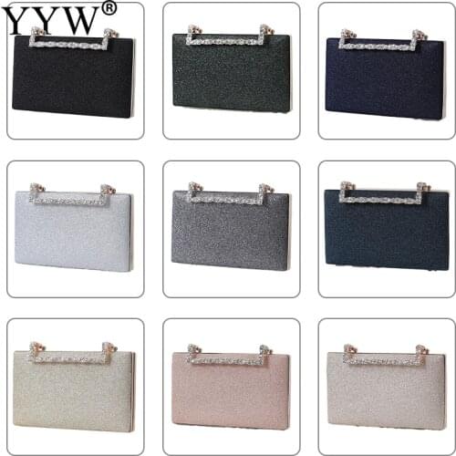 Glitter Highclass Evening Clutch Bag Wedding Bridal Clutches Elegant Handbags Purses Shoulders Messenger Bag Women Bag Female