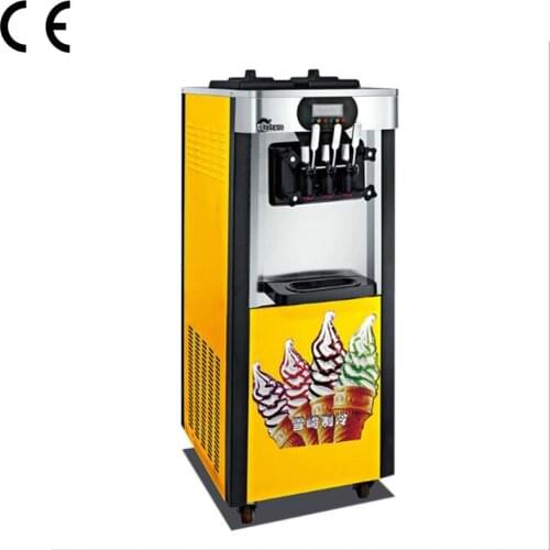 Commercial Soft Ice Cream Machine Serve 3 Flavor 20L Ice Cream Make Machine For Sale