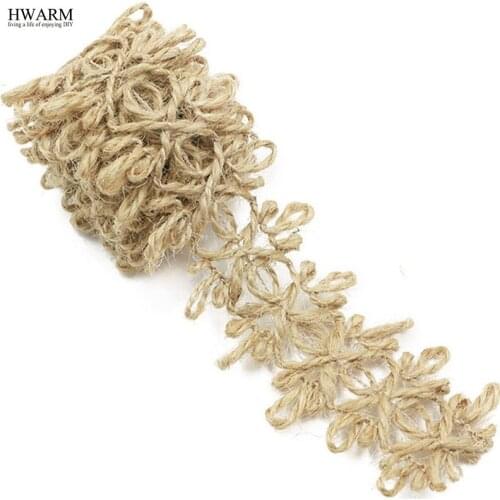 20yard 4.5cm linen lace fabric ribbon christmas wedding decoration with lace-like hollow ribbon and hand-made DIY decorative