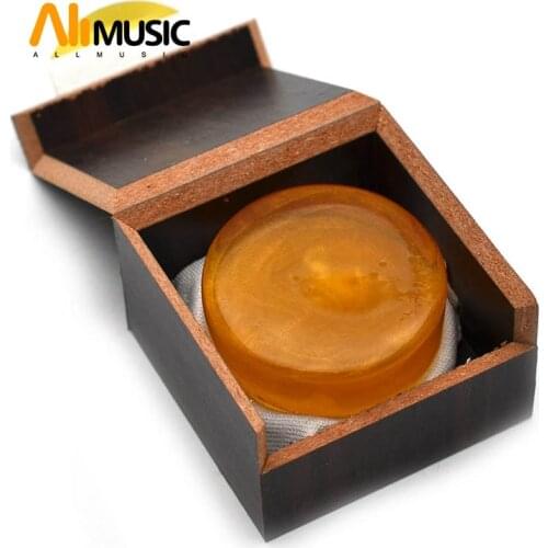 LETO #8001 4x1.5CM Wood Box Violin Viola Cello Round Rosin Violin Parts Music instrument Accessory