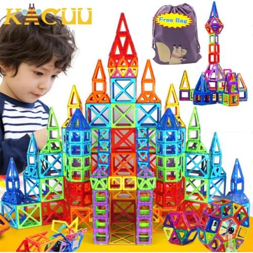 184pcs-110pcs Mini Magnetic Designer Construction Set Model & Building Toy Plastic Magnetic Blocks Educational Toys For Kid Gift