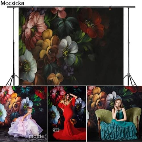 Mocsicka Fine Art Blooming Flowers Photography Background Newborn Child Pregnant Woman Portrait Photo Backdrop Decoration Props