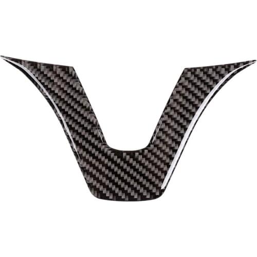 Carbon Fiber Interior Sticker, Steering Wheel Emblem Sticker,Fit for Mercedes C-Class W204 W205