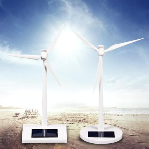 New DIY Solar windmill model toys Plastic Assembled Model 3D Puzzle Assembling Solar Powered Windmill Best Gift For Kids