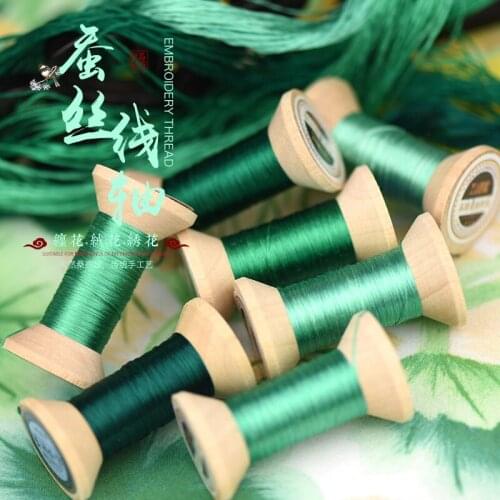 New Item Chinese 100% Silk Embroidery Thread Yarn embroidery floss for Sewing Article Wooden packing