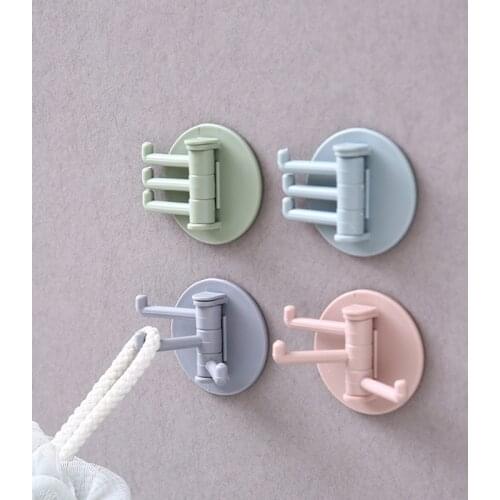 Self Adhesive Towel Hanger Bathroom Rack Hooks Key Holder Rack Kitchen Wall Door Hooks Rack Aluminum Multi-Purpose Storage Hooks
