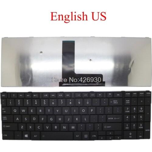 US JP Keyboard For Toshiba For Satellite C50-B C50D-B C55-B C55D-B C50A-B PK1315H1A00 9Z.NBDSC.001 MP-13R90J0-356 English Japan
