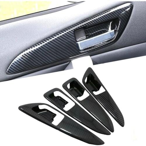 Car Styling 4PCS ABS Plastic Interior Car Door Handle Bowls Cover Trim For Mitsubishi Eclipse Cross 2018 2019