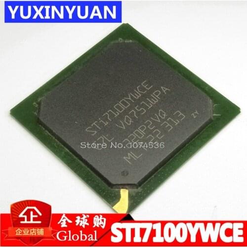 STI7100YWCE STI7100Y STI7100 BGA 100%NEW Low cost HDTV set-top box decoder for H.264/AVC and MPEG-2 1PCS