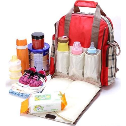 Baby diaper bag large capacity mommy maternity bag diaper pad outdoor backpack maternal nursing bag baby stroller care bag