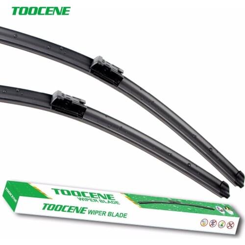 Toocene windshield Wiper blades for Volkswagen Touran 2007-2016 pair 24"+19" front window windscreen Car accessories