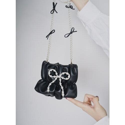 Versatile Pleated PU Leather Handbags for Women 2020 Fashion Daily Shoulder Bags Snap Fastener Mini Party Bags Armpit Bags