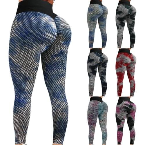 Women Sports Yoga Pants Hight Waist Hip Legging Running Fitness Gym Yoga Tight Trouser Stretch Pants Stretchy Workout Leggings