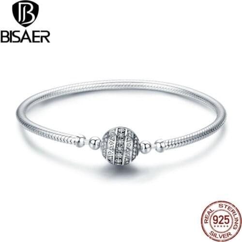 Femme Bracelet pulsera 925 Sterling Silver Delicate Life Basic Chain Charm Bracelet for Women Fine Jewelry DIY Accessories Gift