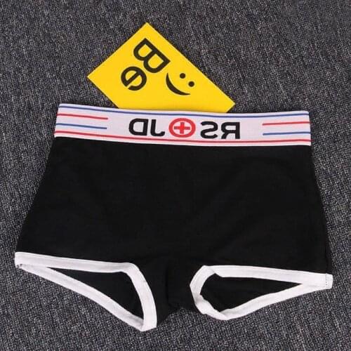 Female couple underwear neutral wide - brimmed briefs cotton underwear large - size sports underwear package mail