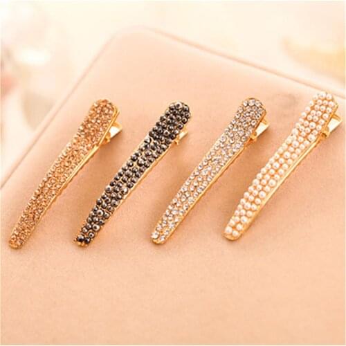1 PCS Gold Crystal Pin Hairpin Clip Hair Clip Hairband Bobby Pin Barrette Hairpin Headdress Accessories Beauty Styling Tools