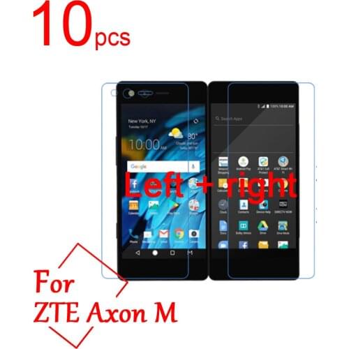 10pcs Ultra Clear/Matte/Nano Anti-Explosion For ZTE Axon M LCD Screen Protector Cover For ZTE Axon M Left +right Protective Film