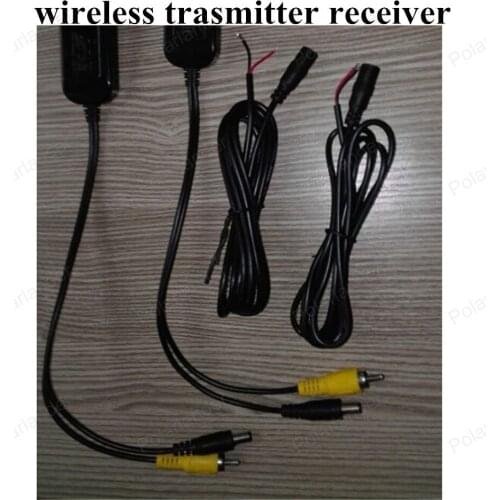 100m Range Car Video transmitter Receiver kit 2.4G Wireless Cam Transmitter Receiver for Vehicle Backup Front Camera Shipping