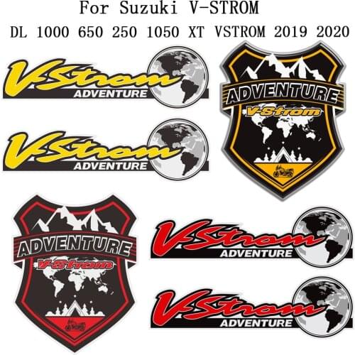 1050XT Tank Pad Luggage Box Cases For Suzuki V-STROM DL 1000 650 250 1050 XT ADVENTURE TOURER Motorcycle Stickers VSTROM 2020