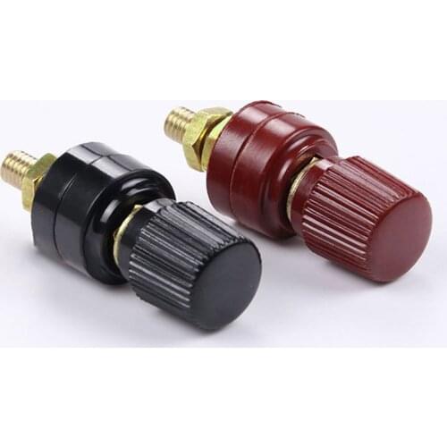 2pcs/set Car New 6mm Stud Premium Remote Battery Power Junction Post Connector Terminal Kit Auto Tool Accessories