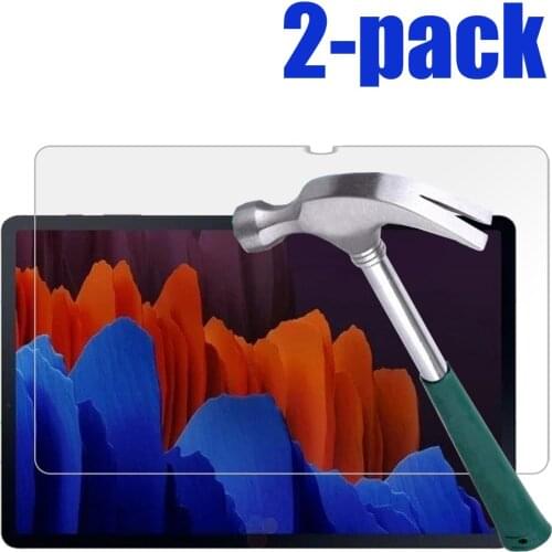 2Pcs Tablet Tempered Glass Screen Protector Cover for Samsung Galaxy Tab S7 T875/T870 Full Coverage Anti-Scratch Screen