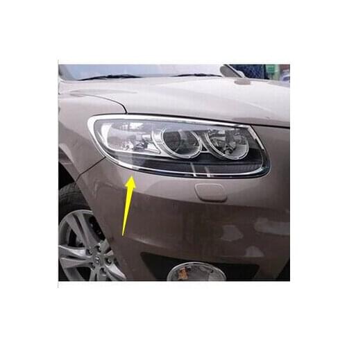 2010-2012 for Hyundai Santa Fe ix45 Chrome Front Headlight Cover Trims 2PCS