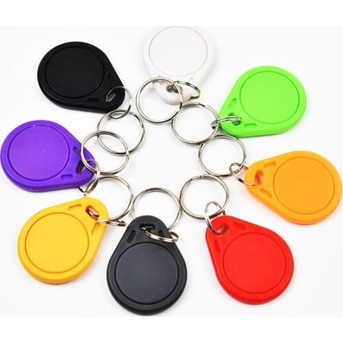 300pcs EM4305 T5577 Copy Rewritable Writable Rewrite Keyfobs RFID Tag Key Ring Card 125KHZ Proximity Token Access Duplicate