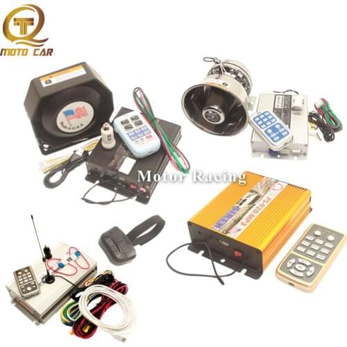 Wireless Control Car Alarm Megaphone MIC System For Police Siren 200W 400W 600W 800W Speaker Warning Truck Loud Auto Horn