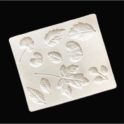 DIY Sugar craft Cake Vintage Ginkgo biloba Silicone Mold Fondant Mold Cake decorating Tools Gum paste Mold
