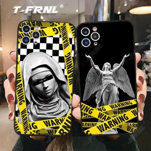 For fundas iPhone 11 case Art statue for iPhone X 12 Pro Max case for coque iPhone XR XS 11 Pro Max case 5 5S SE 6 7 8 Plus case
