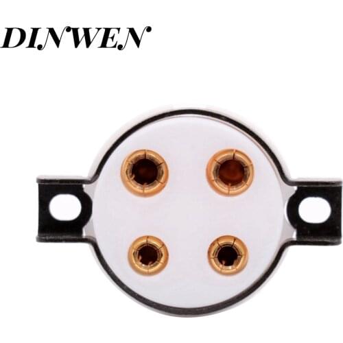 CMC 4PIN TUBE SOCKET PTFE Valve Base for 300B 2A3 811 274A 5Z3 866 PX4 71A 572B 5U4G 6B4G 45 50 83 Hifi Vintage AMP DIY