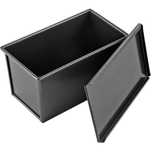 450g Toast Bread Baking Mould With Cover Non-stick Durable Long Square Bread Cake Bakeware Pan Ktichen Baking Tools