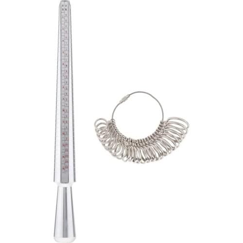 Ring Sizer Set Gauge Finger Measurement Set for Jewelry Sizing Measuring