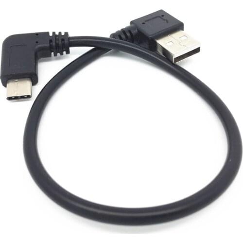 Short 25cm 90 Degree Angled USB Type C Cable Usb Type-c Cables for Samsung W2018 galaxy C7 PRO,galaxy C9 PRO/galaxy NOTE 7