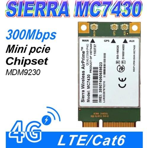 MC7430 LTE 4G FDD-LTE TDD-LTE CAT6 HSPA + GNSS WWAN card USB 3.0 MBIM 4G module interface