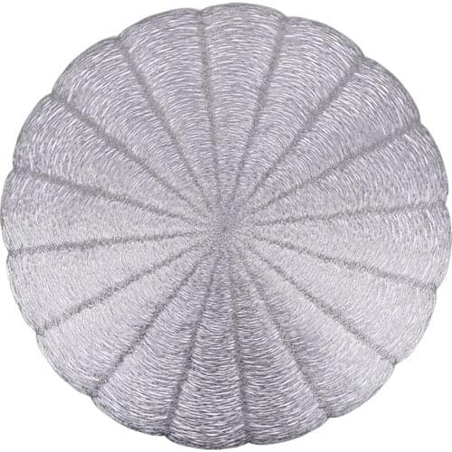 PVC Washable Heat Resistant Anti-skid Restaurant Solid Color Round Placemat Multicolor Home Table Mat Placemat Dinnerware