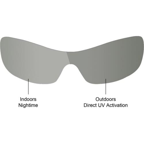 Mryok Anti-Scratch POLARIZED Replacement Lenses for-Oakley Antix Sunglasses Grey Photochromic