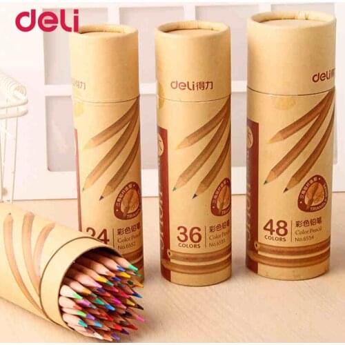 Deli Colored Pencil Set Painting Drawing Art Supplies For Write Drawing Lapis De Cor Art Supplies 40D6554