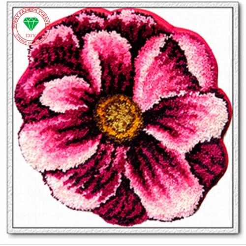 Picture Flower Needlework Latch hook rug kits Patchwork Carpet embroidery Stitch threads Cross-stitch embroidery thread cushion