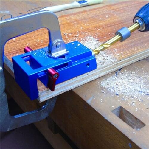 Woodworking Guide Carpenter Kit System Inclined Hole Drill Bit Tools Clamp Base Drill Kit System Pocket Hole Jig Kit