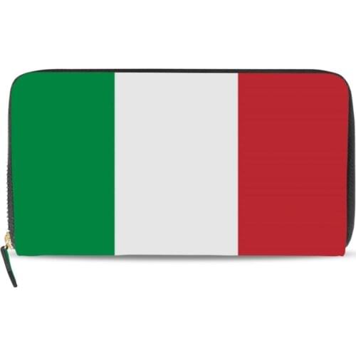 ALAZA New Clutch Wallet For Women Female Leather National flag Purse Card Holders Coin Phone Pocket Long Money Wallets Bolsas