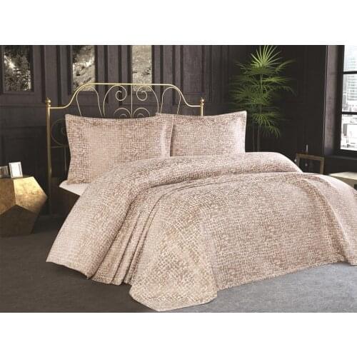 Land Of dowry Elmira Bed Cover Cappucino