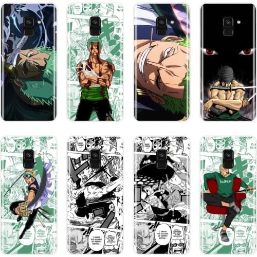 Silicone Phone Case For Samsung Galaxy A6 A8 Plus 2018 Roronoa Zoro Back Cover For Samsung Galaxy A3 A5 2016 2017 A6 A7 A8 2018
