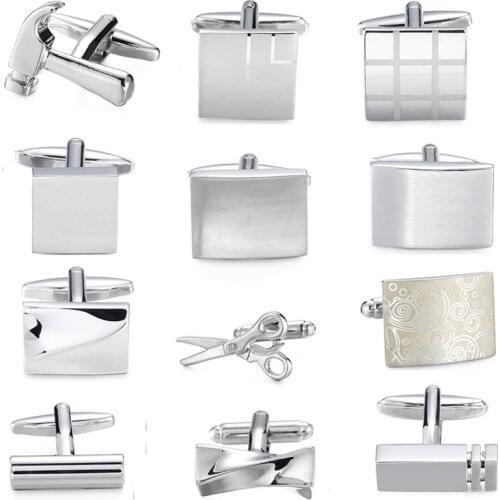 High quality mens shirt cuff button brand new fashion brand jewelry laser pattern cufflinks 1 double free delivery