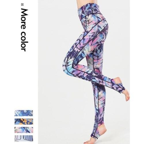 New Women Yoga Pants Fitness Leggings Slim Running Sexy Sport Pants Female Athletic Pants Gym Print Tight Leggings Trousers